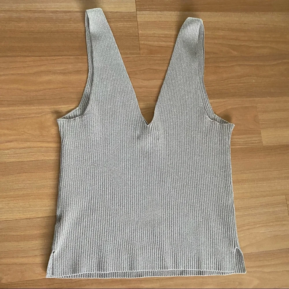 Intermix Ribbed Shimmer Tank - Picture 2 of 7